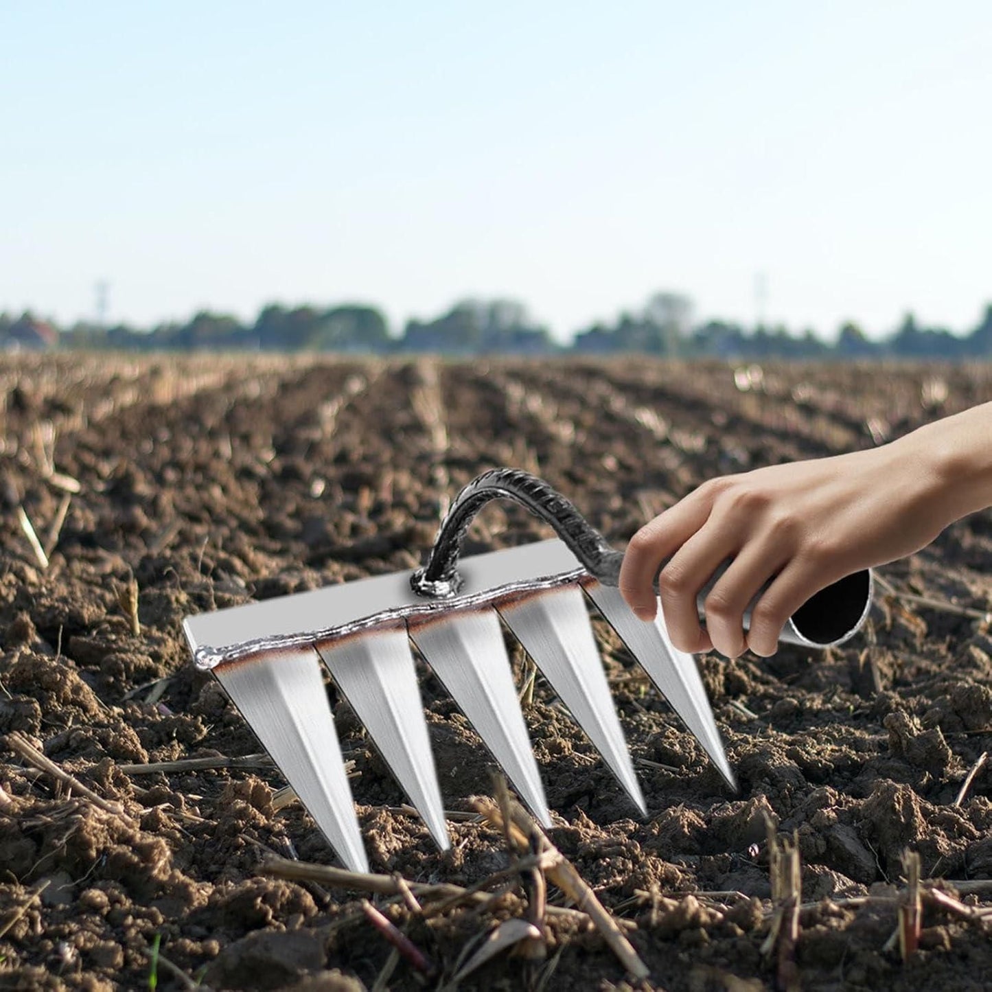 Powerful 5-Teeth Garden Tool for Effortless Weeding 🌿