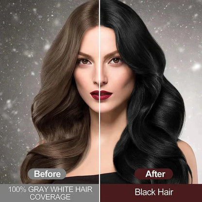 3-IN-1 BLACK HAIR DYE SHAMPOO (AYURVEDIC NO SIDE EFFECT) - Buy 1 Get 1 Free  🔥