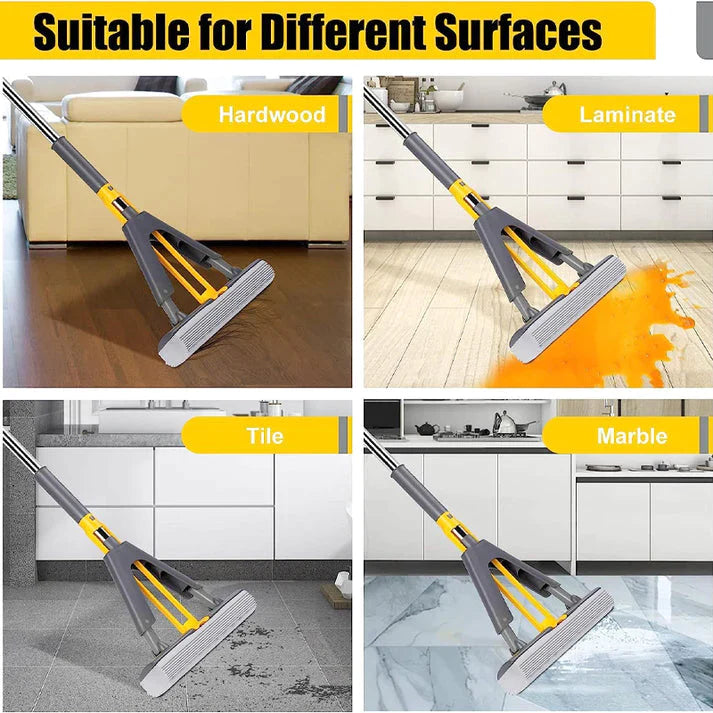Multi-Purpose Foldable Floor Cleaning Squeeze Mop Wiper