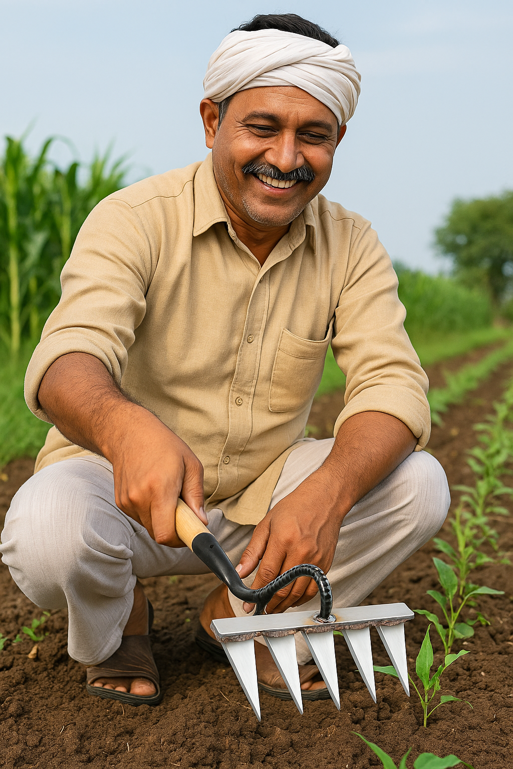 Powerful 5-Teeth Garden Tool for Effortless Weeding 🌿